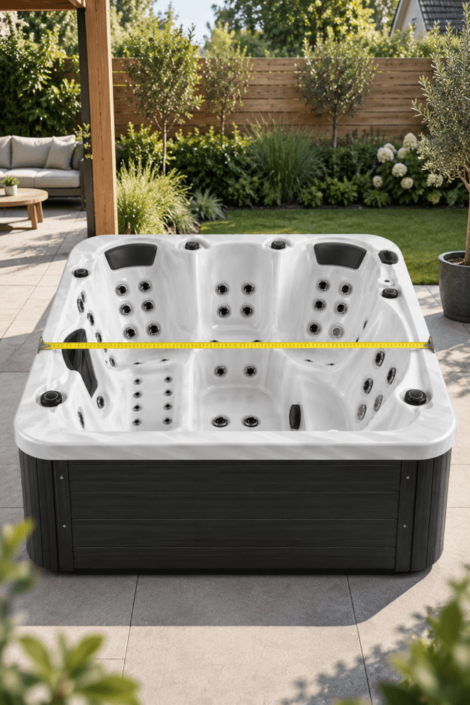 jacuzzi cover maat